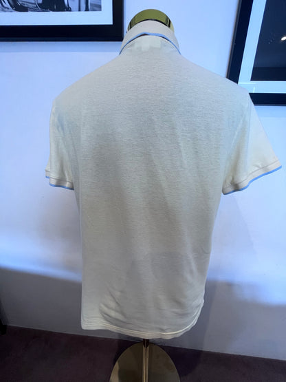 Lacoste 100% Cotton Yellow Polo Shirt Size 6 XL Fits Large to XL