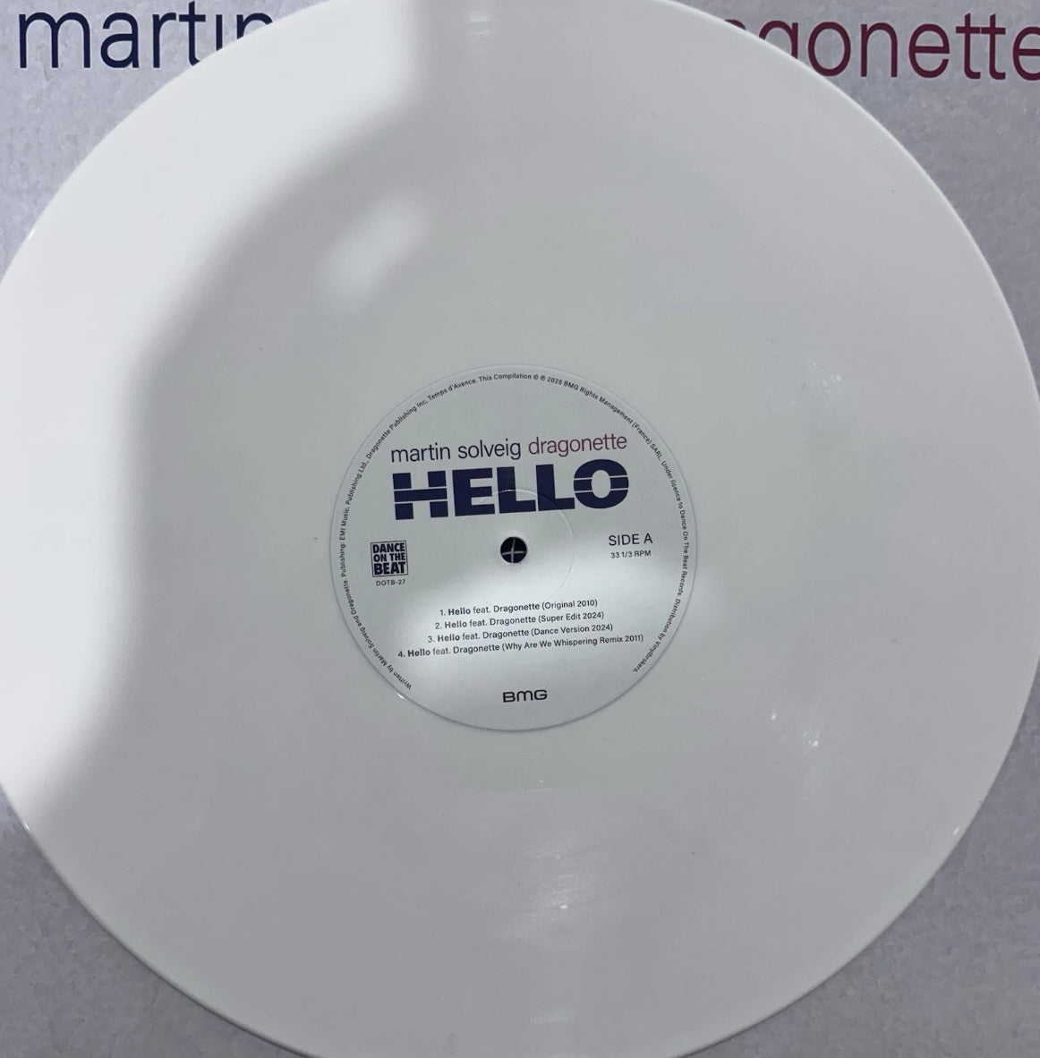 Martin Solveig “Hello” Limited Edition White 12inch Vinyl 6 Versions