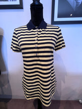 Load image into Gallery viewer, Tommy Hilfiger Tommy Girl 100% Cotton Blue Yellow Stripe Polo Size M