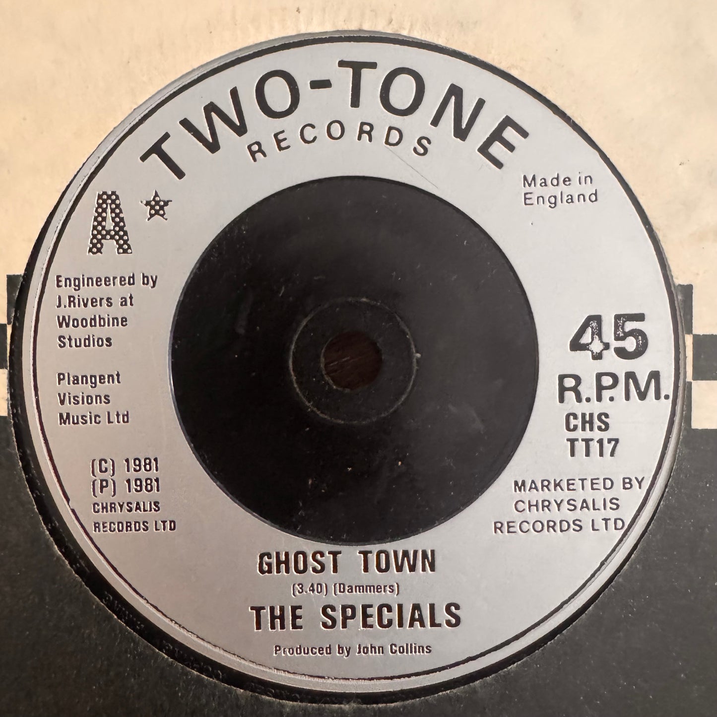 The Specials “Rude Buoys Outta Jail” 2 Track 7inch Vinyl 2 Tone Records 1980