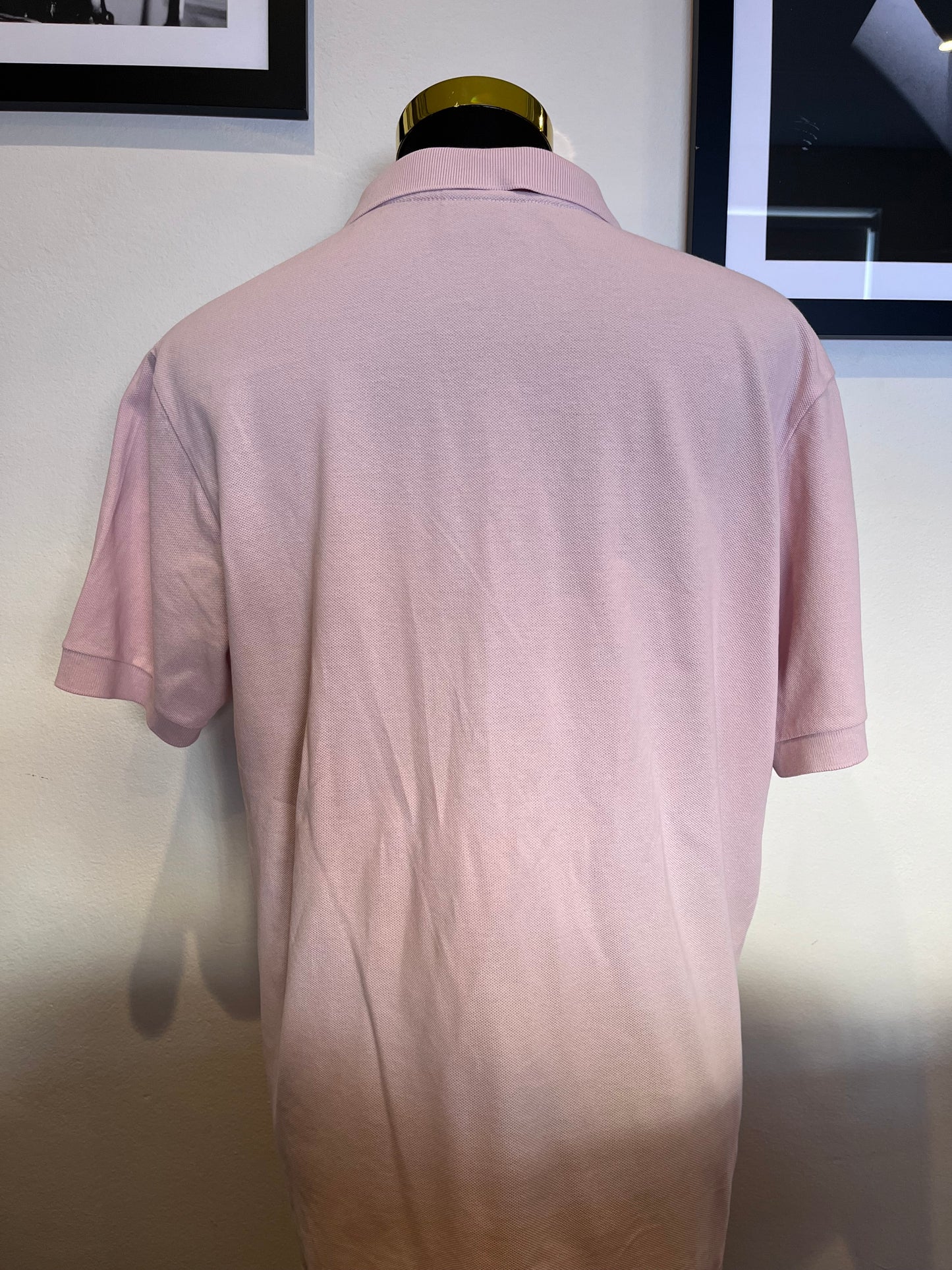 Paul Smith 100% Cotton Pink Polo Shirt Size XL Logo Chest Badge fits more like Large