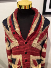 Load image into Gallery viewer, Ralph Lauren Denim &amp; Supply Union Jack Cotton Blend Cardigan Size Large