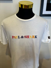 Load image into Gallery viewer, Paul &amp; Shark 100% Cotton White Logo Embroidered Tee Size XL Made In Italy