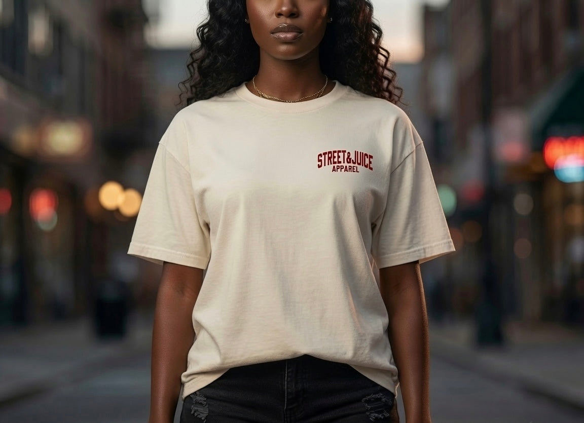 Reckless 100% Cotton Ivory Street & Juice T Shirt
