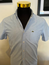 Load image into Gallery viewer, Lacoste 100% Cotton Light Blue Button Down Shirt Size Small