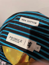 Load image into Gallery viewer, Pringle of Scotland 100% Blue Black Stripe Cotton Shirt Size Large Button Down Collar
