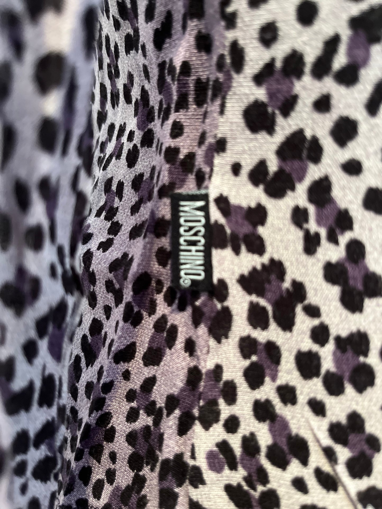 Moschino Women’s Leopard Skin Shirt Size US 8