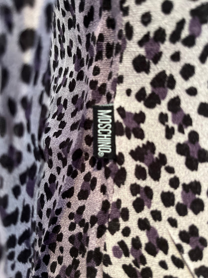 Moschino Women’s Leopard Skin Shirt Size US 8