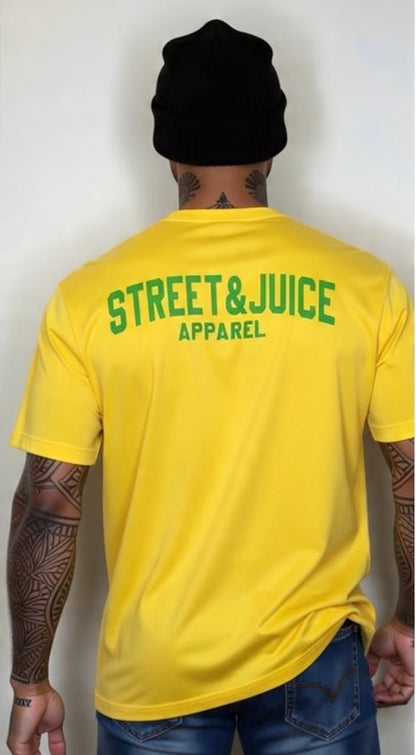 Street & Juice ‘Real Badman’ 100% Cotton Yellow Tee