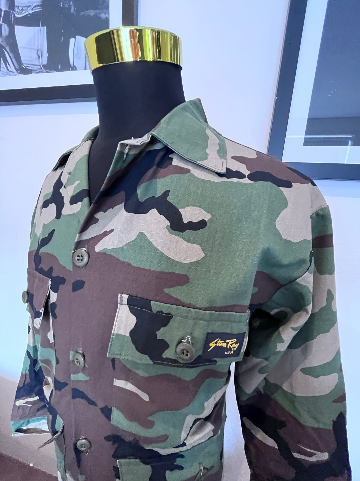 Stan Ray 100% Cotton Camouflage BDU Jacket Size US L, fits L To XL