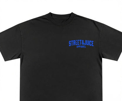 Street & Juice ‘In Vinyl We Trust, 100% Cotton Black Tee