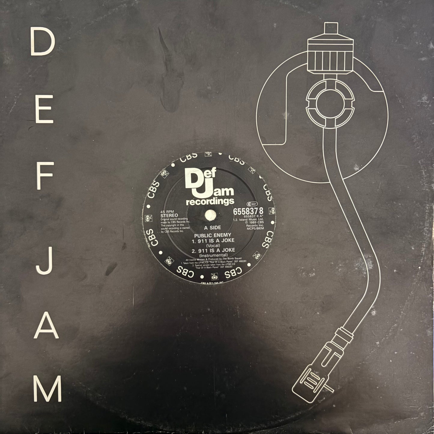 Public Enemy “911 is a Joke” 4 Track 12inch vinyl record