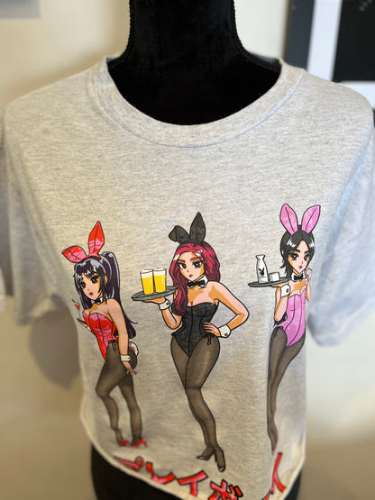 Playboy 100% Cotton Women’s Logo Print Crop Top Size Medium