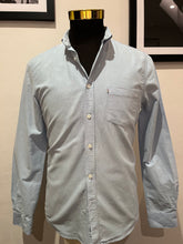 Load image into Gallery viewer, The Academy Brand 100% Cotton Blue Shirt Size Small Slim Fit