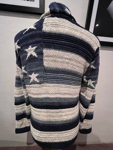 Ralph Lauren Denim & Supply Stars & Stripes Cotton Blend Cardigan Size Large fits more like a medium