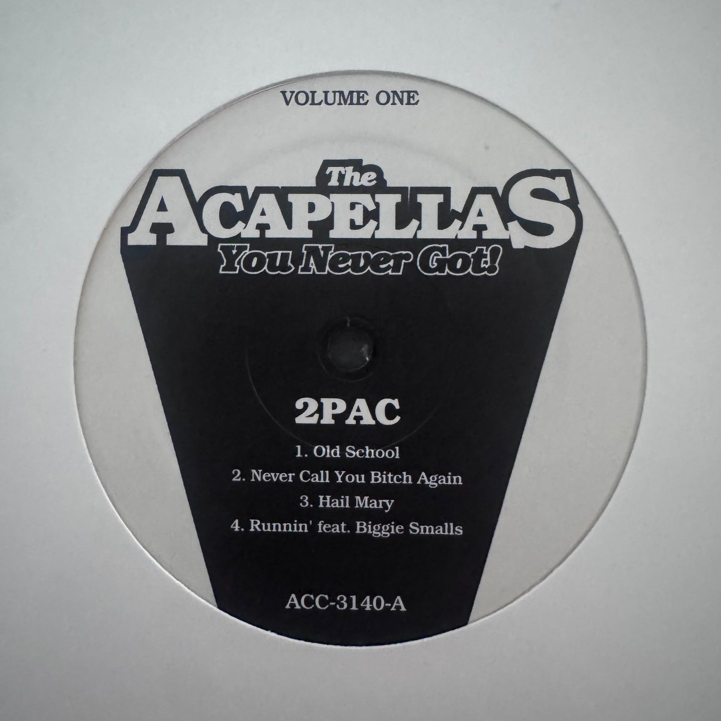 The Acapellas Vol 1 Ft 2pac & Biggie 8 Track 12inch Vinyl LP