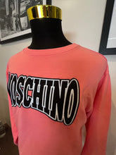 Load image into Gallery viewer, Moschino 100% Cotton Logo Embroidered Sweater Size Large