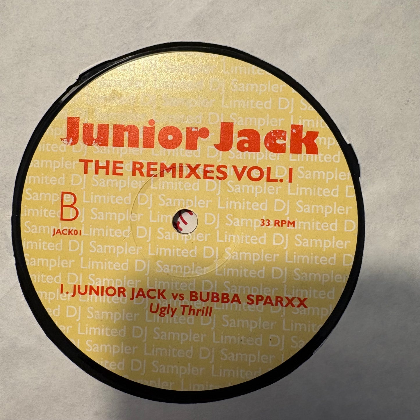 Junior Jack ‘The Remixes’ 3 Track 12inch Vinyl Record Limited DJ Sampler