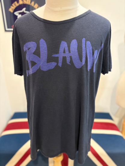 Scotch & Soda 100% Cotton Blue Chest Logo Tee