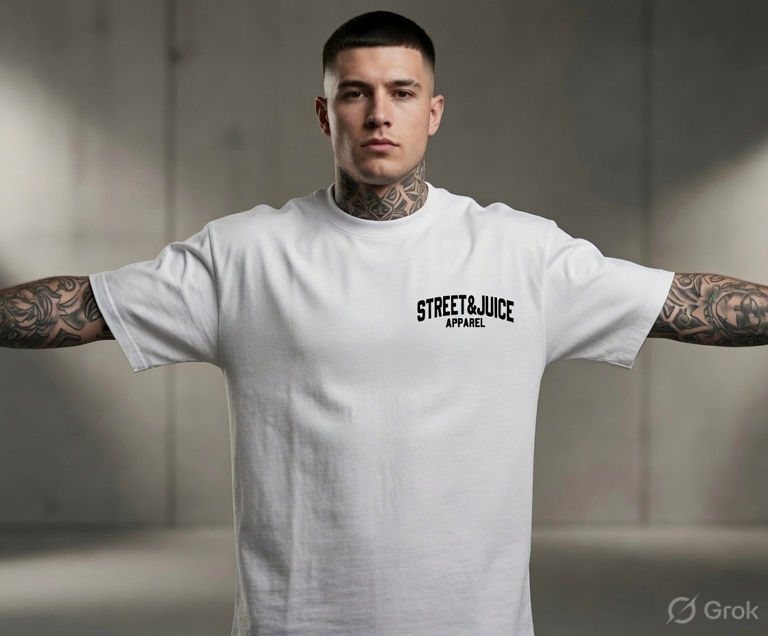 Street & Juice ‘Jockey Slut’ 100% Heavyweight White Cotton Graphic Tee