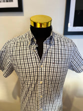 Load image into Gallery viewer, Tommy Hilfiger Custom Fit 100% Cotton Blue White Check Shirt Size Large