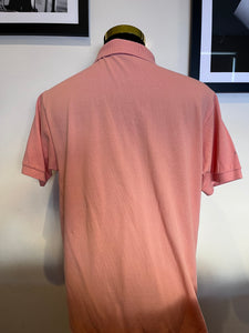 Lacoste 100% Cotton Pink Polo Shirt Size XL Classic Fit
