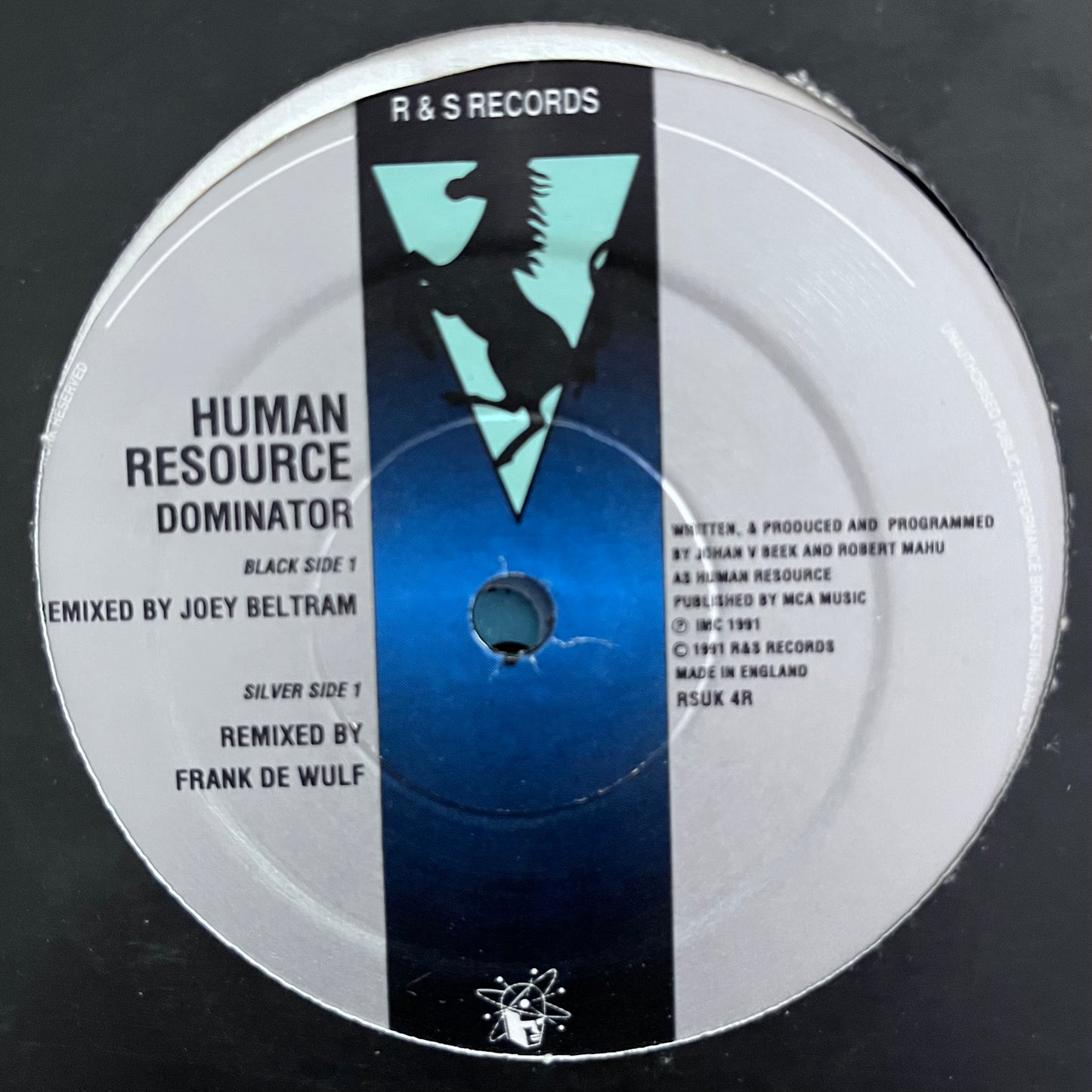 Human Resource “Dominator” Remixes 2 Track 12inch Vinyl on R&S Records