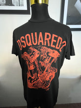 Load image into Gallery viewer, Dsquared2 100% Cotton Dark Grey Logo Print Tee Size XL made in Italy