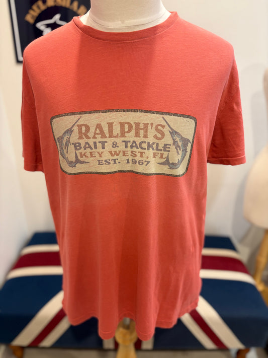Ralph Lauren 100% Cotton Red Chest Logo Tee