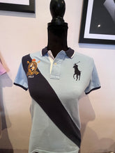 Load image into Gallery viewer, Ralph Lauren 100% Cotton Women’s Blue Logo Embroidered Polo Shirt Size SP