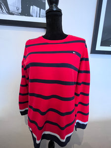 Tommy Hilfiger 100% Cotton Women’s Red Striped Knit Sized Large