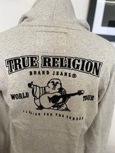 Load image into Gallery viewer, True Religion 100% Cotton Logo Embroidered Grey Hoodie Size M