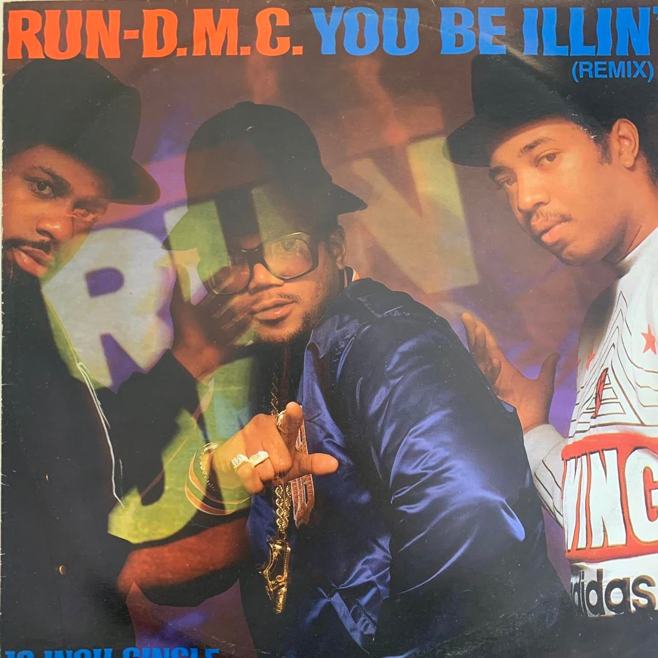 RUN DMC “You’ll Be illin” / “Hit It Run” 3 Track 12inch Vinyl Single Track Listing In Photos Featuring Remix and Instrumentals