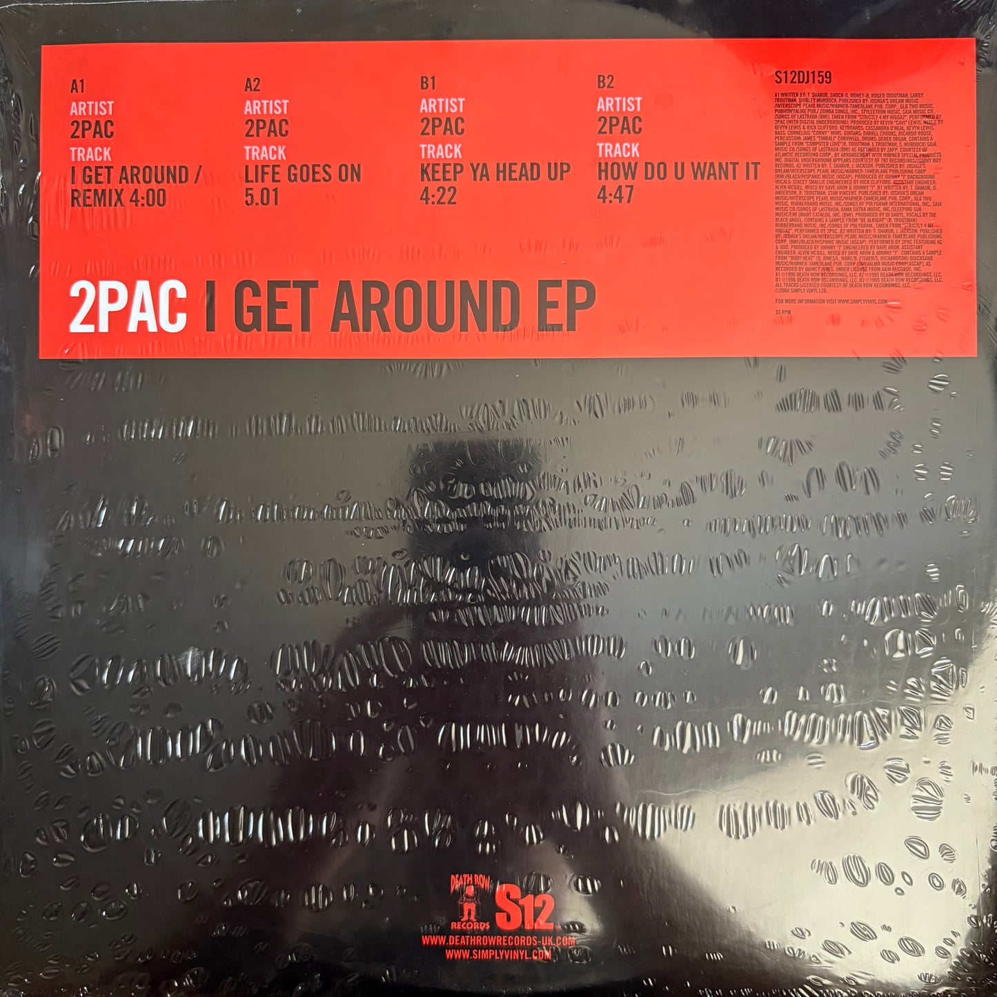 2pac “I Get Around” 4 Track 12inch Vinyl Still Sealed Death Row Records