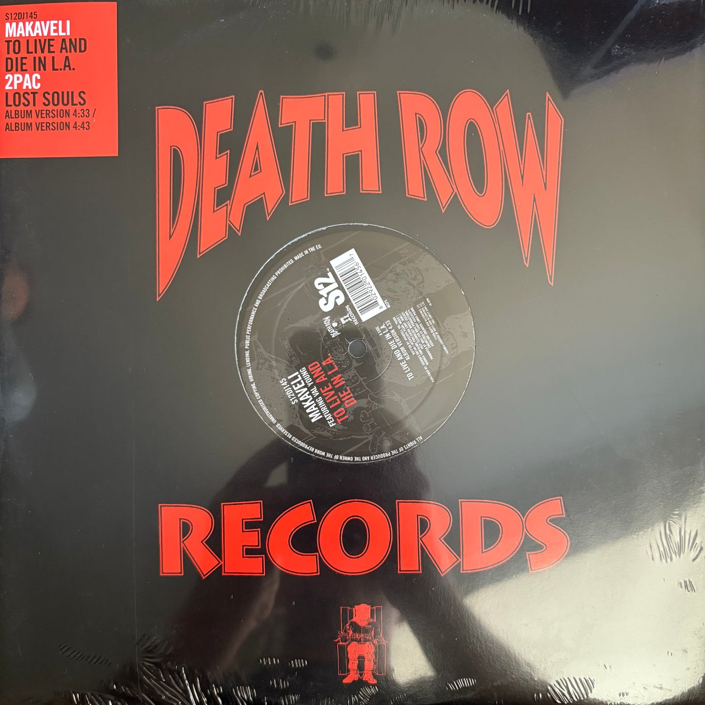 2pac “To Live And Die In L.A.” “Lost Souls” 3 Track 12” Vinyl Death Row Sealed