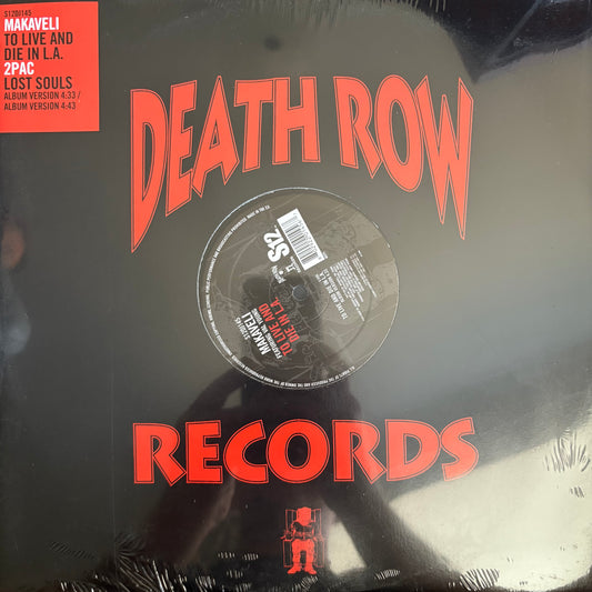 2pac “To Live And Die In L.A.” “Lost Souls” 3 Track 12” Vinyl Death Row Sealed