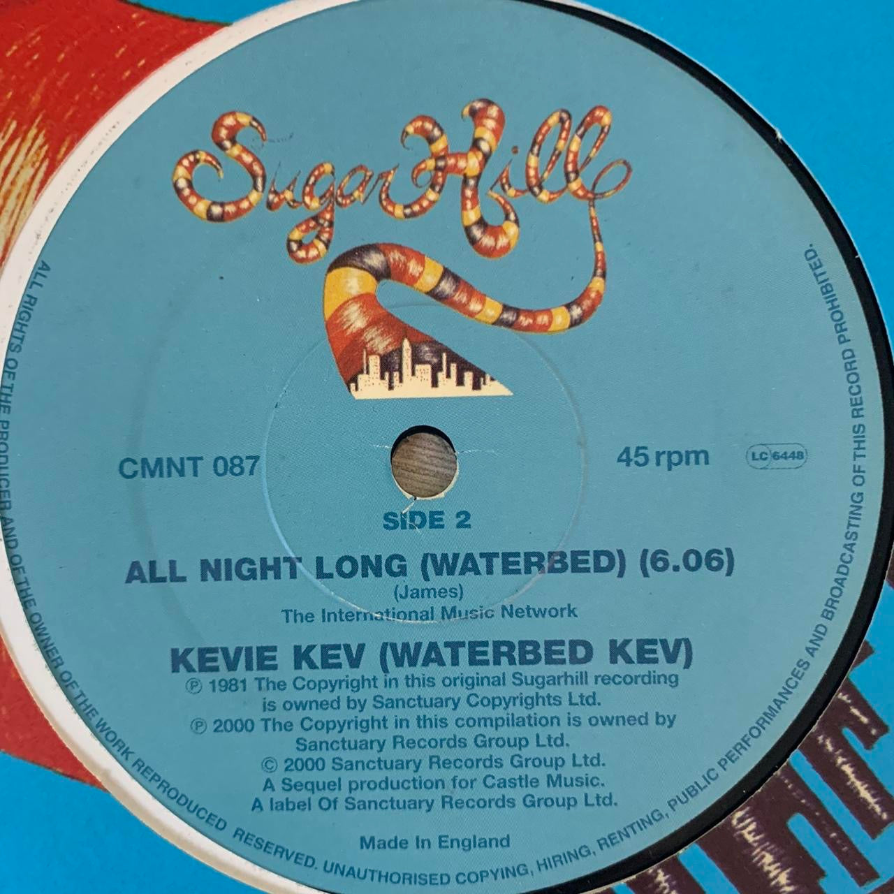 Super-Wolf “Super Wolf Can Do It” / Kevie Kev ( Waterbed Kev ) “All Night Long” ( Waterbed ) 2 Track 12inch Vinyl