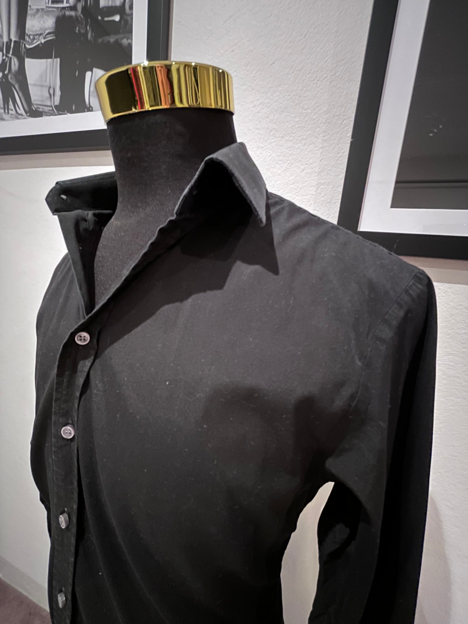 Thomas Pink 100% Cotton Super Slim Fit Black Shirt Size Large 16/41 Classic wax records Thomas Pink 100% Cotton Super Slim Fit Black Shirt Size Large 16/41 Classic wax records
