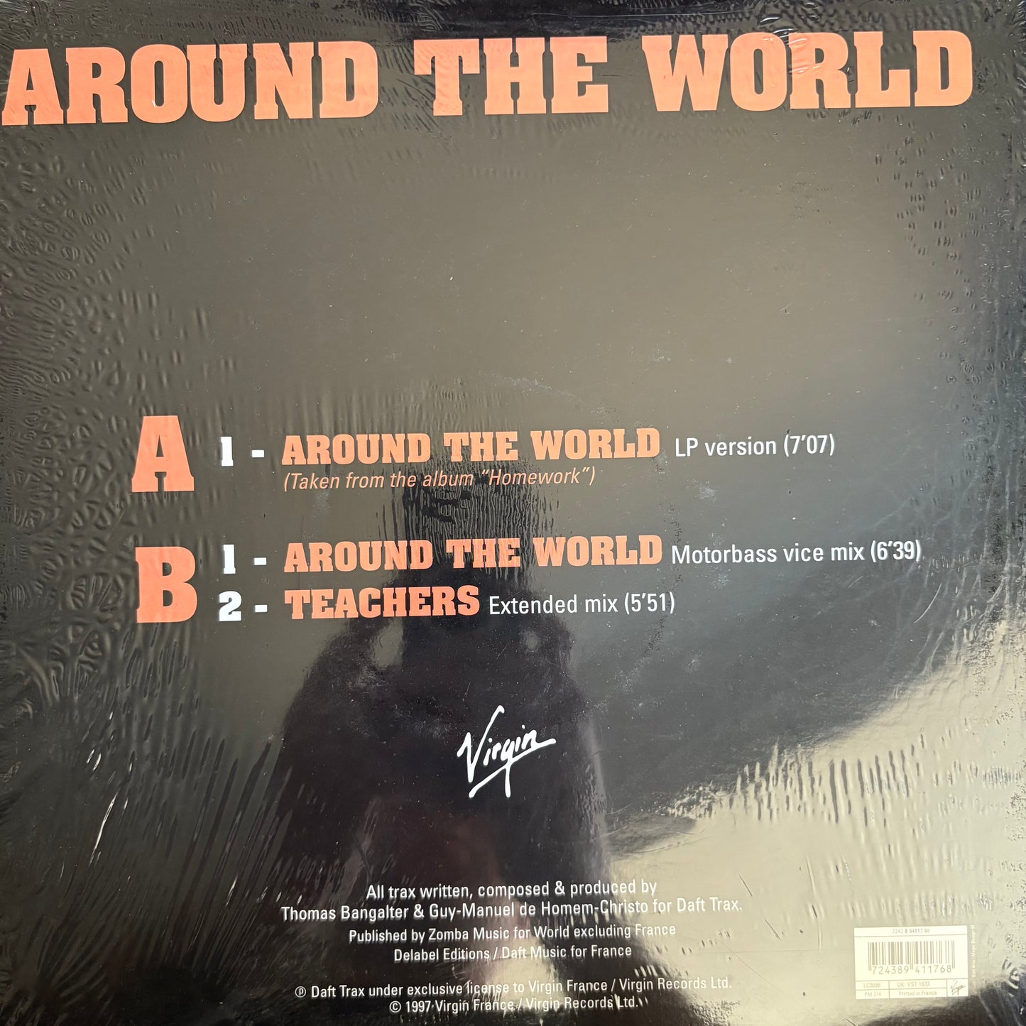 Daft Punk “Around The World” 3 Track 12inch Vinyl Record Mint