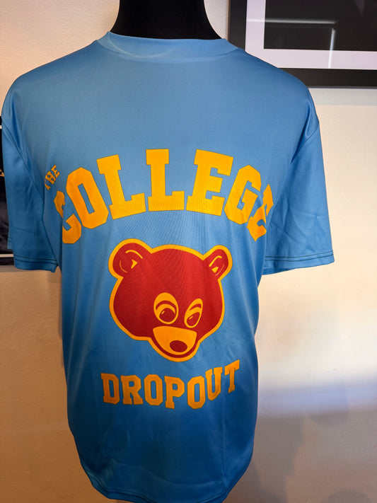 Kanye West “The College Drop Out” Football / Gym Shirt Blue Size XL Asian 2XL