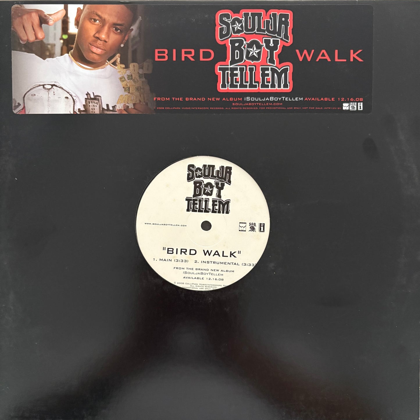 Soulja Boy Tell Em “Bird Walk” 4 version 12inch vinyl record