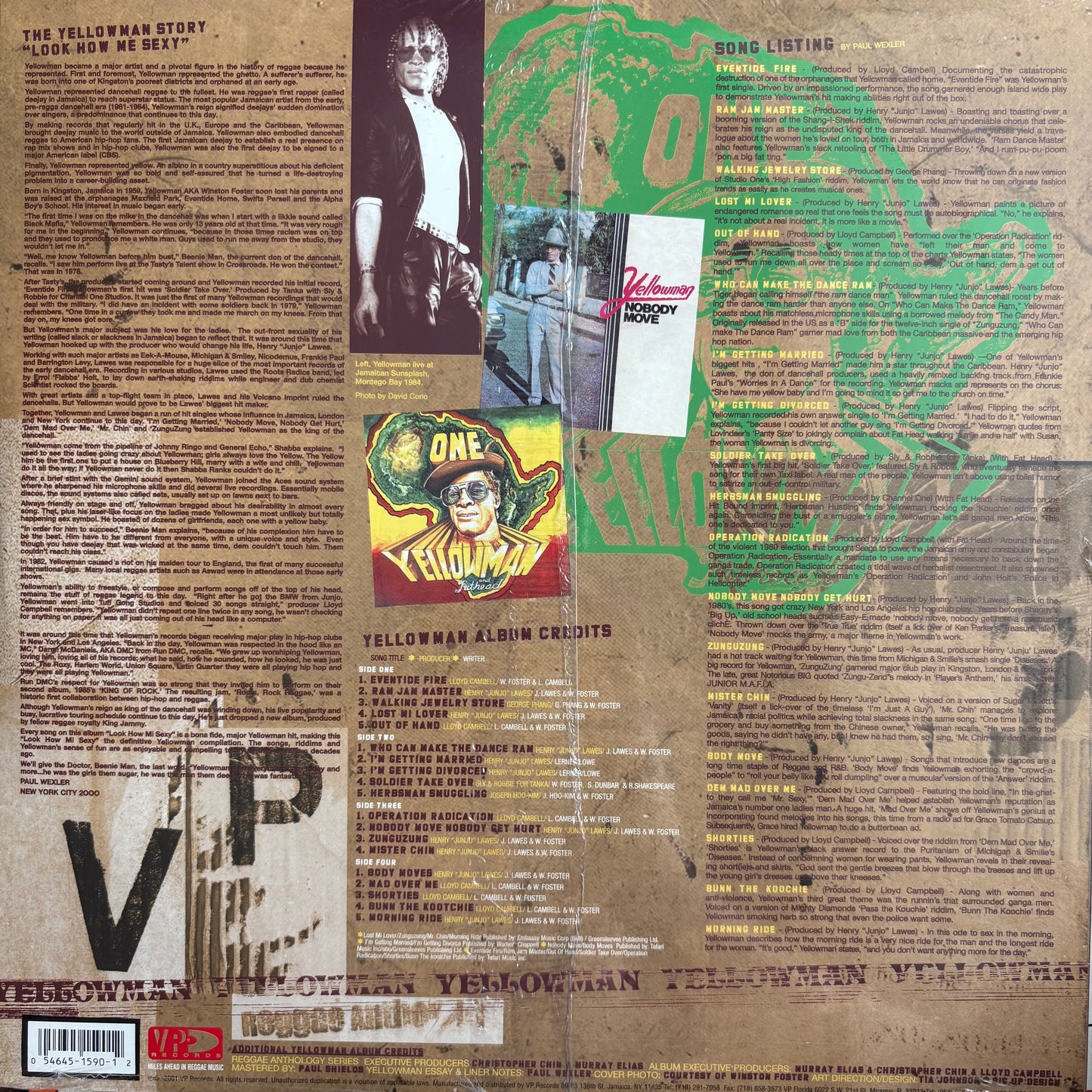 Yellowman “Look How Me Sexy” 12” Double Vinyl Pack 19 Tracks Still Sealed