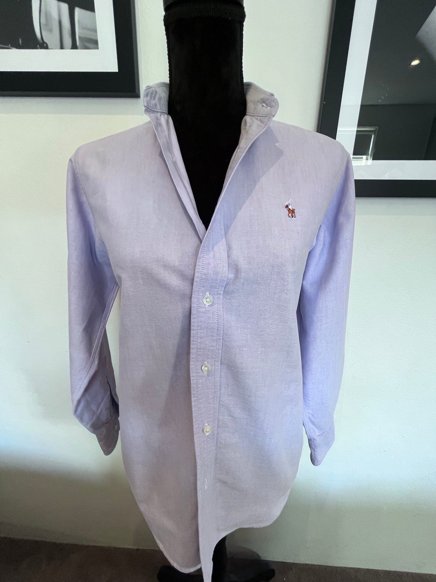 Ralph Lauren Women’s 100% Cotton Purple Shirt Slim Fit Size 9
