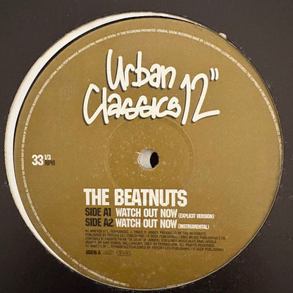 The Beatnuts “Watch Out Now” / “Off The Books” 4 version 12inch vinyl record