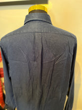 Load image into Gallery viewer, Ralph Lauren 100% Linen Navy Blue Shirt Size Large