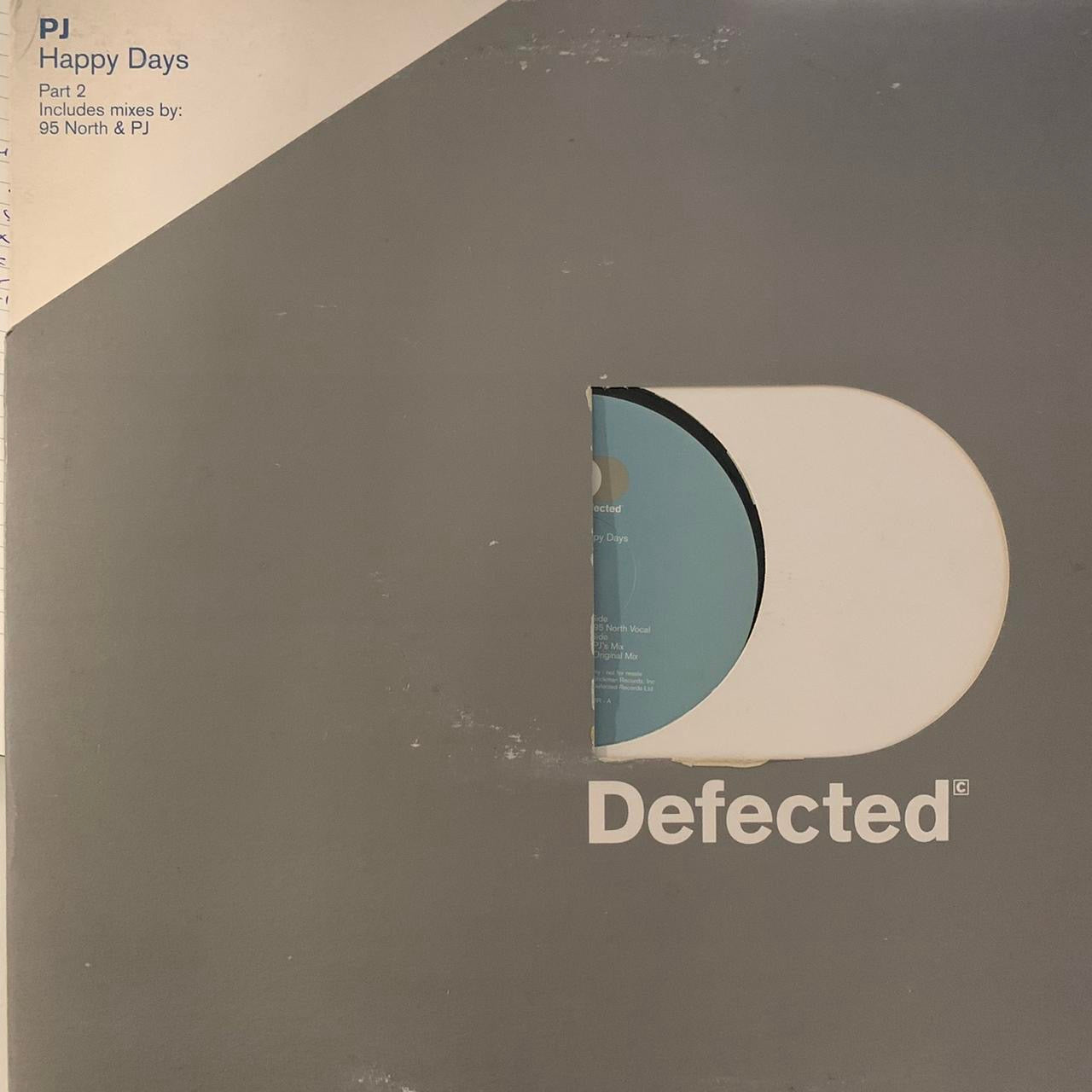 PJ “Happy Days” Part 2, 3 version 12inch Vinyl Single on Defected Records