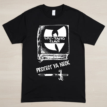 Wu Tang Clan “Protect Ya Neck” 100% Cotton Black Tee