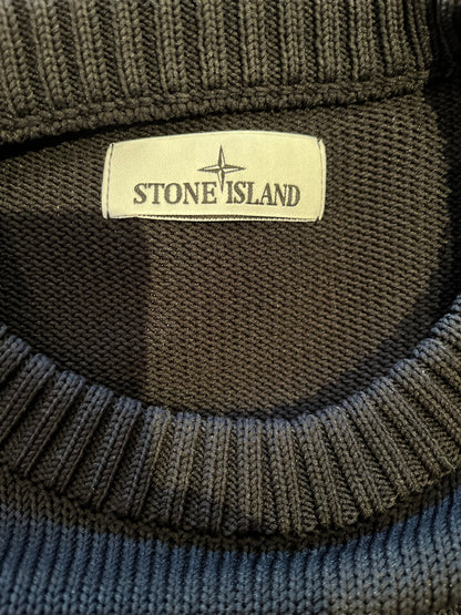 Stone Island bnwt 100% Cotton Black Knit Last Season Size Large
