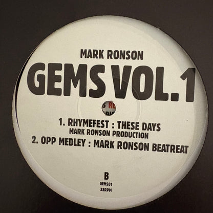 Mark Ronson ‘Gems Vol 1” 4 Track Blends Mash Up 12inch vinyl record
