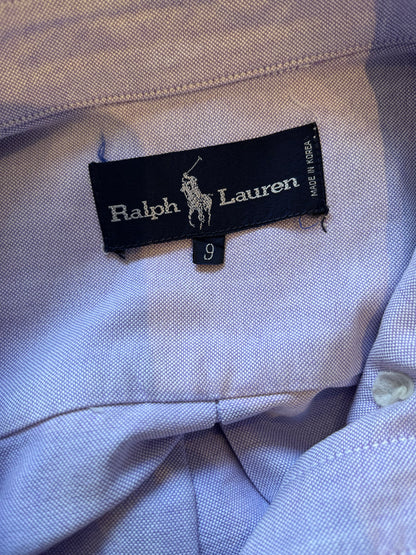 Ralph Lauren Women’s 100% Cotton Purple Shirt Slim Fit Size 9